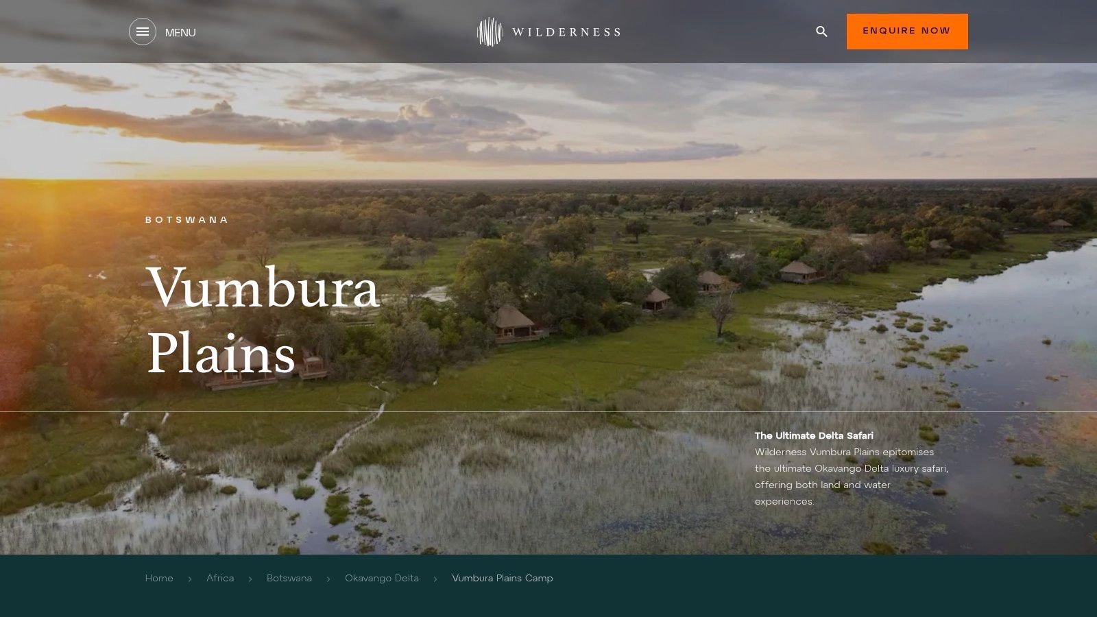 Wilderness Vumbura Plains