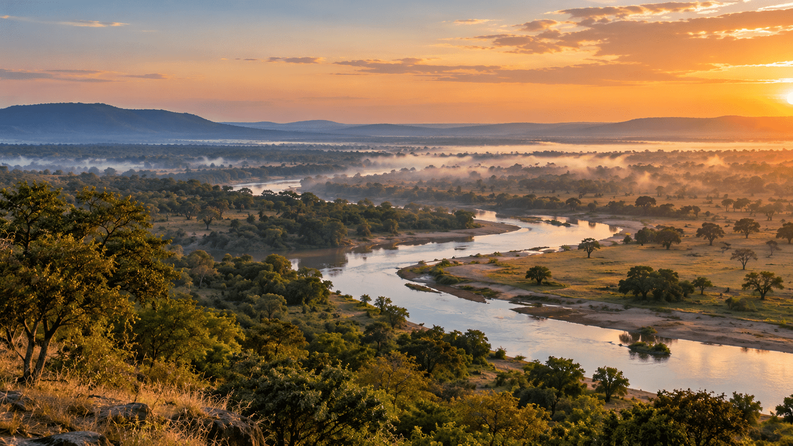 Zambia Walking Safari: A Complete Guide to Exploring the African Bush on Foot Remote wilderness landscape in North Luangwa National Park, Zambia