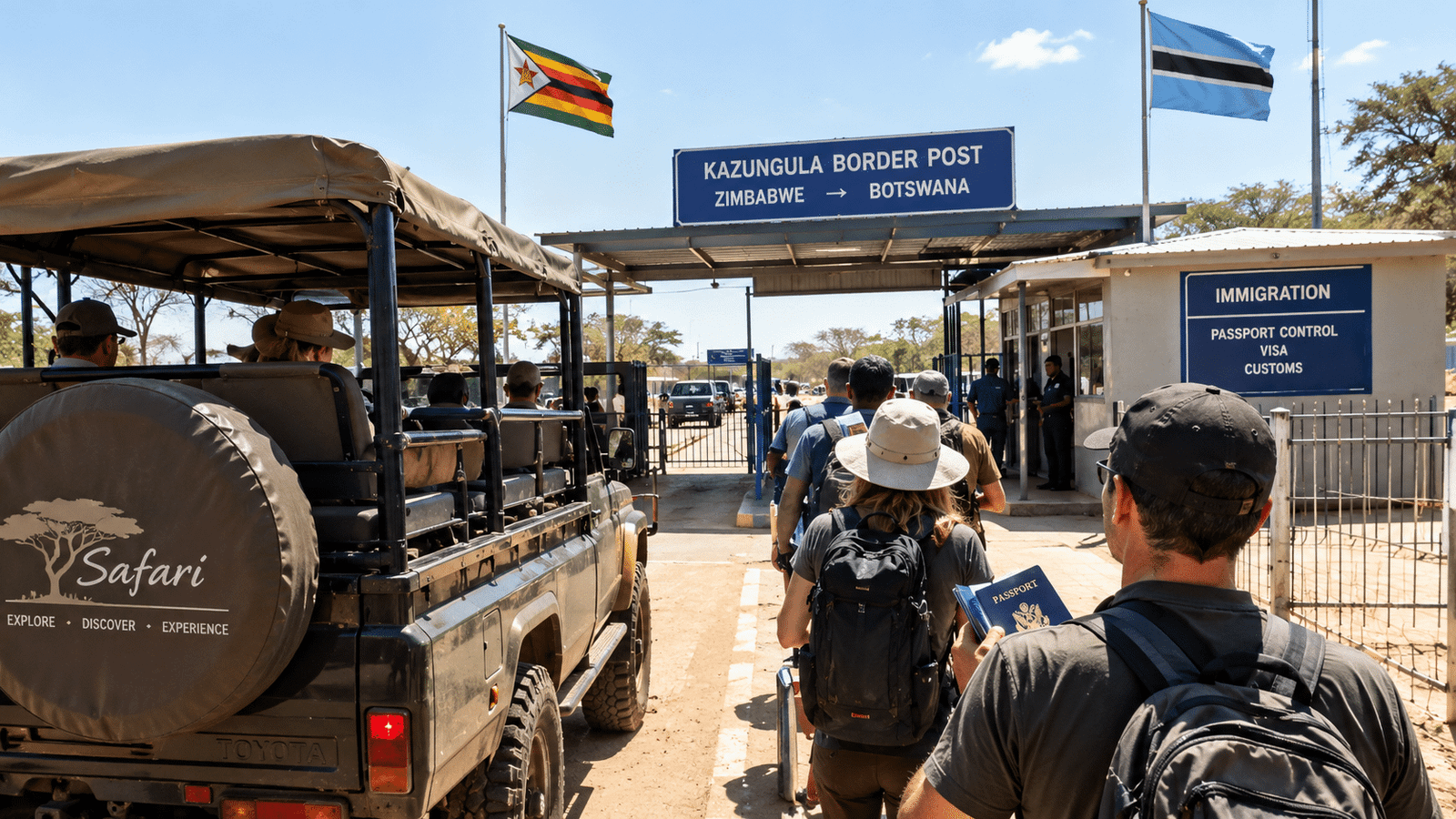 Botswana Safari from Victoria Falls: Complete Travel Guide Border crossing on a Botswana safari from Victoria Falls